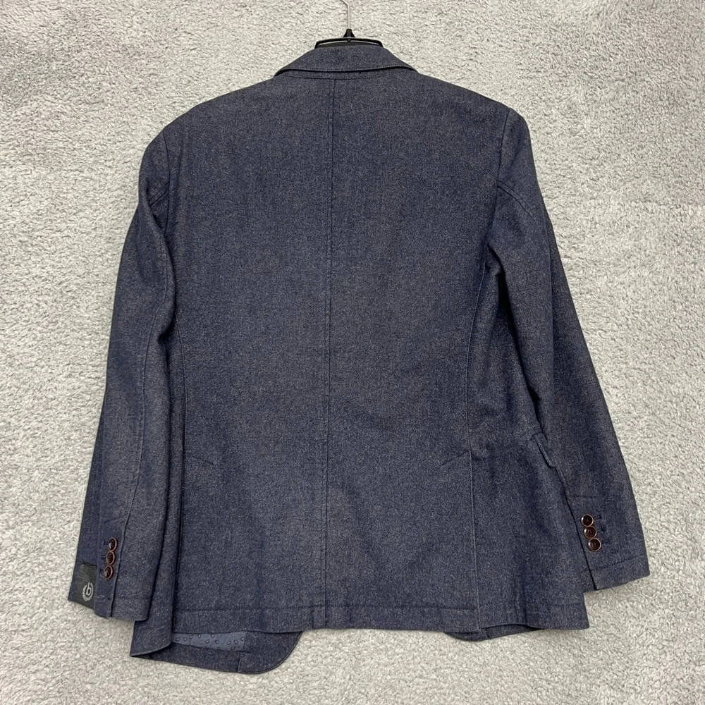 Bugatti Blazer Mens 50R Blue Excellent‎ Two Button Textured European Sport Coat